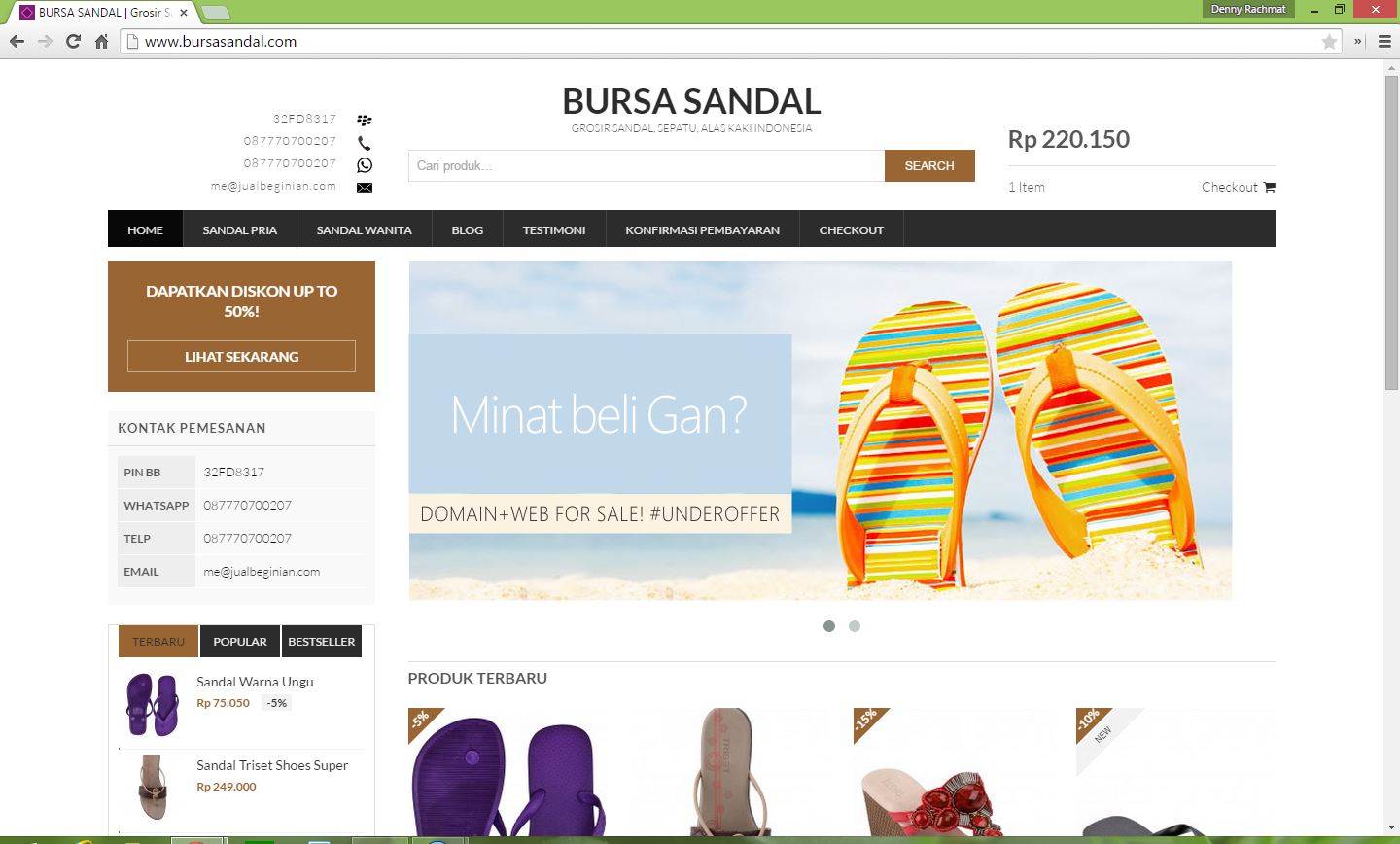 bursa sandal